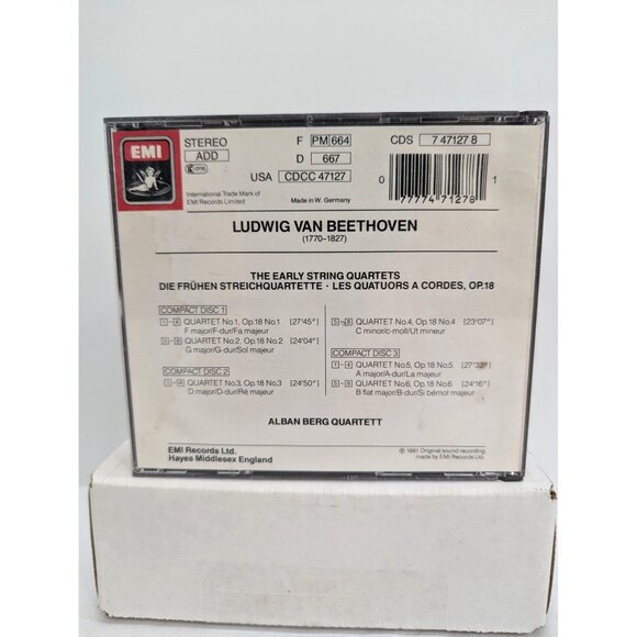 Beethoven Die fruhen Streichquartette op. 18 Alban Berg Quartett EMI CD 1981 - Picture 7 of 7